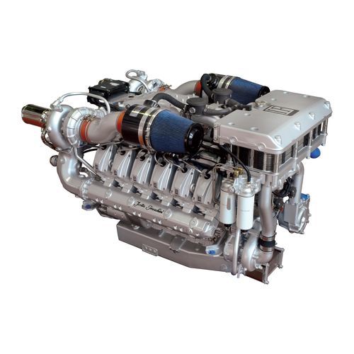 柴油发动机 - V1312C2 MSD - Isotta Fraschini Motori spa - 12气缸 / 高压注入式 / 海洋应用