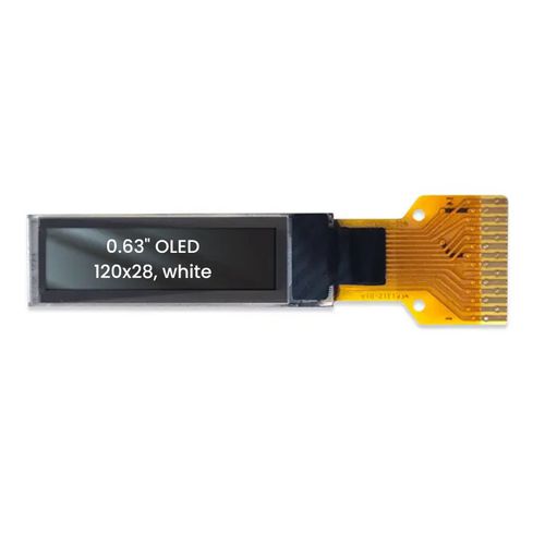 OLED显示模块 - TOX063TSWIG02 - TAILOR PIXELS TECHNOLOGY CO., LTD. - 单色 / 120 x 28 / 0.63"
