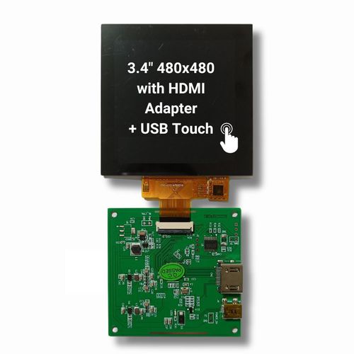 3.4″显示模块 - TBG-034BST-01C - TAILOR PIXELS TECHNOLOGY CO., LTD. - TFT LCD / IPS / 电容触摸屏式