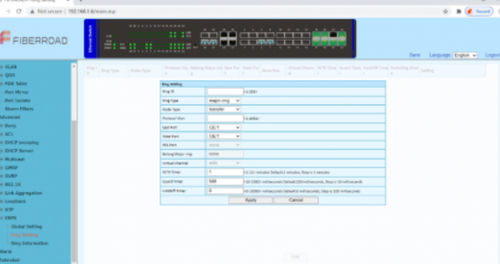 管理软件 - FIRO WebGUI  - Fiberroad Technology - 监控 / 接口 / 图像