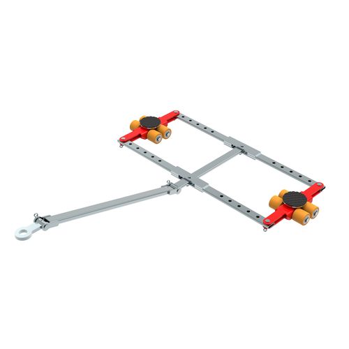 重载荷滚轮小车 - ECO-Skate DUO (PU) i60D 6to - HTS Hydraulische Transportsysteme GmbH - 运输 / 手动 / 4点支撑式