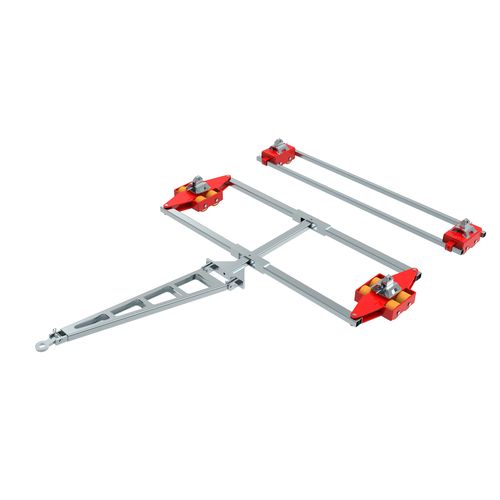 重载荷滚轮小车 - ECO-Skate ISOCON ICX16D + ICX16S 32to - HTS Hydraulische Transportsysteme GmbH - 运输 / 集装箱 / 4点支撑式