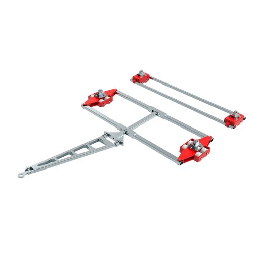 重载荷滚轮小车 - ECO-Skate ISOCON ICXN20D + ICXN20S 40to - HTS Hydraulische Transportsysteme GmbH - 运输 / 集装箱 / 4点支撑式