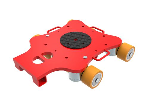 旋转滚轮小车 - ECO-Skate ROTOflex XL (PU) RFX10 10to - HTS Hydraulische Transportsysteme GmbH - 用于重载荷 / 运输 / 360°