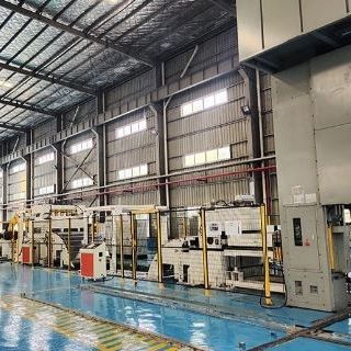 切割压机流水线 - Shenzhen Sunrui Machinery Co., Ltd. - 生产 / 用于汽车工业 / 胚料