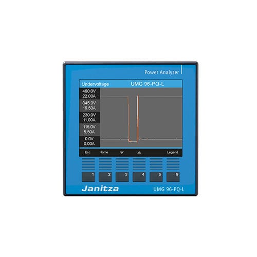 电能质量监控设备 - UMG 96-PQ-L - Janitza electronics GmbH - 温度 / 功率 / 漏电