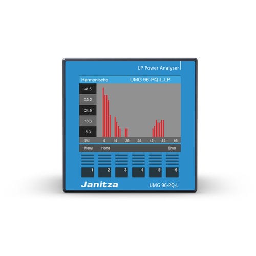 电能质量监控设备 - UMG 96-PQ-L-LP - Janitza electronics GmbH - 温度 / 漏电 / 测量