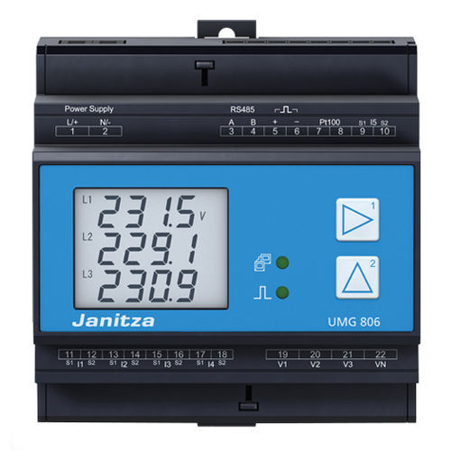 测量监控设备 - UMG 806 - Janitza electronics GmbH - 漏电 / 电能质量 / 模块化