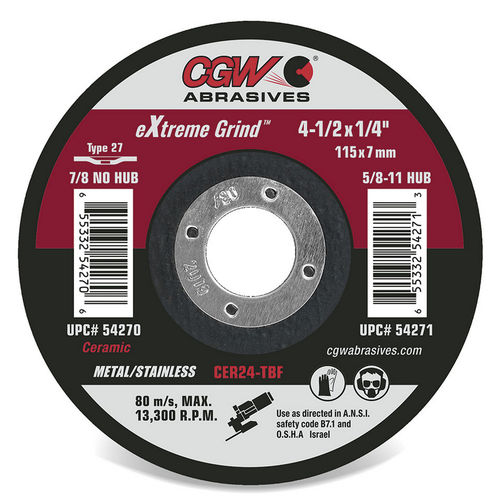 圆柱砂轮 - eXtreme  - CGW Abrasives - 磨削 / 陶瓷