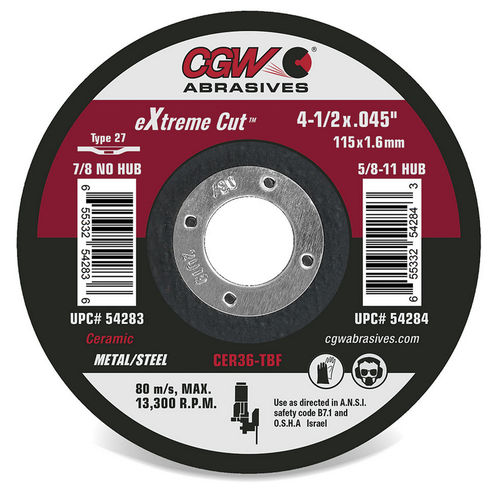 不锈钢切割轮 - 54280 - CGW Abrasives - 用于钢材