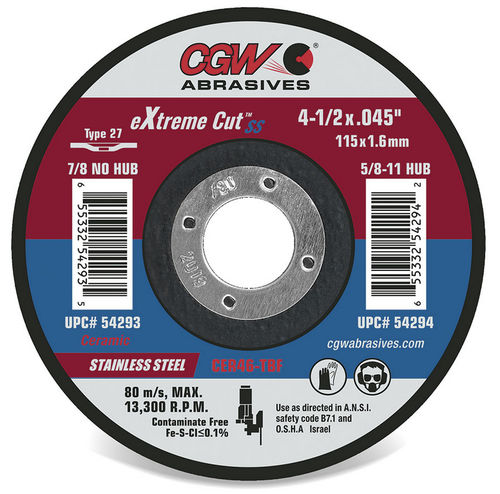 不锈钢切割轮 - 54290 - CGW Abrasives - 用于钢材