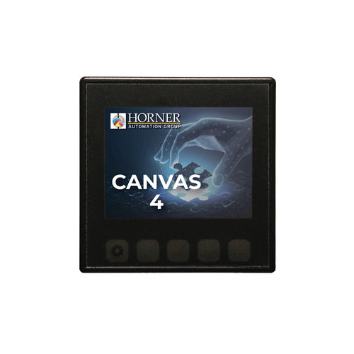 带键盘HMI - Canvas 4 - Horner Automation Group - DIN导轨 / 320 x 240 / TFT LCD