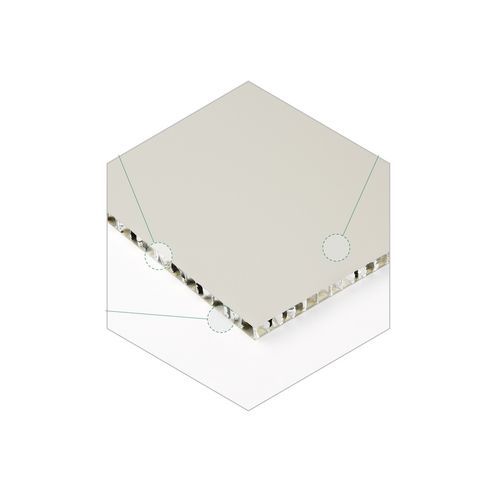 蜂窝状夹芯板 - Alucel - 电镀钢表面 / 用于地面
