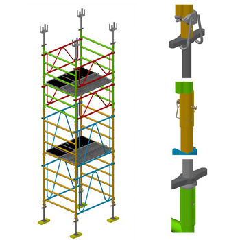 固定脚手架塔 - SHORING TOWER D - DACAME, S.L. - 外墙 / 模块化