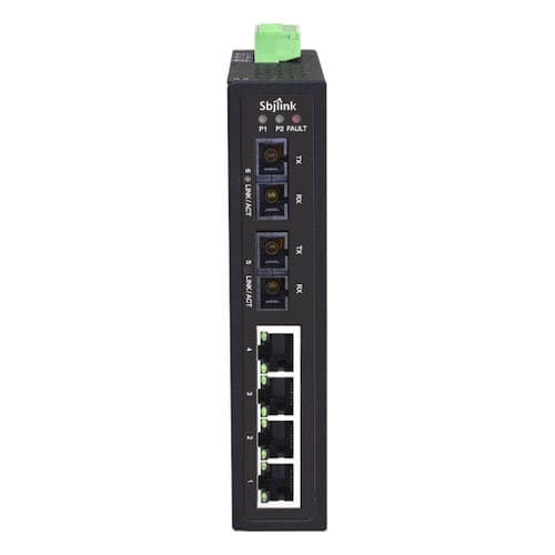 非管理型以太网交换机 - RPT-1006 series - Sbjlink/Subject Link Inc. - 10/100BaseT(X) / 6 端口式 / DIN导轨