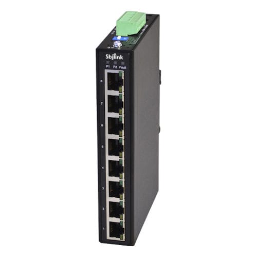 非管理型以太网交换机 - RPT-1008-X4  - Sbjlink/Subject Link Inc. - 8端口 / 10/100BaseT(X) / DIN导轨