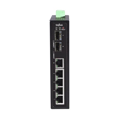 非管理型以太网交换机 - RPT-1007-2F-X4  - Sbjlink/Subject Link Inc. - 10/100BaseT(X) / 7 个接口 / DIN导轨
