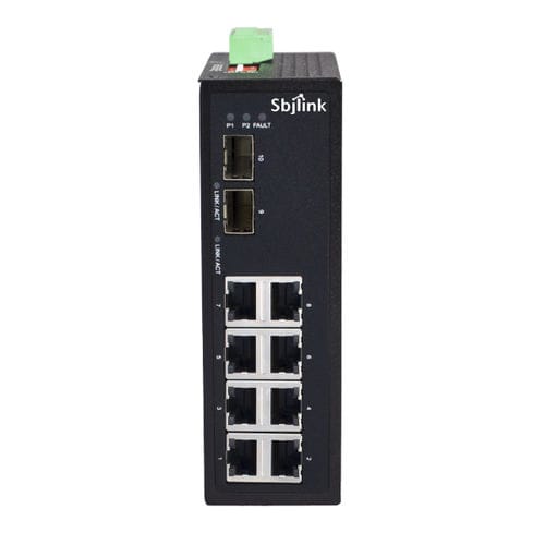 非管理型以太网交换机 - RPT-1010G-2F-X4 - Sbjlink/Subject Link Inc. - 10 端口式 / 千兆以太网 / DIN导轨