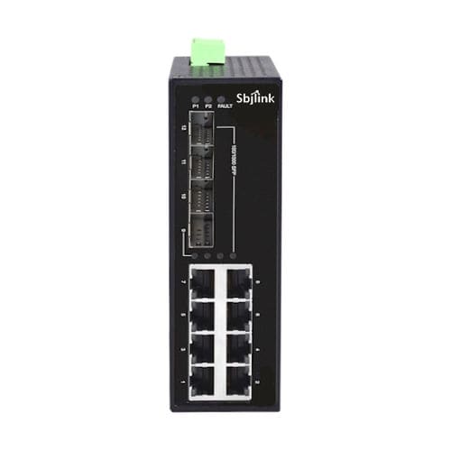非管理型以太网交换机 - RPT-1012G-4F-X4  - Sbjlink/Subject Link Inc. - 12 端口式 / 千兆以太网 / DIN导轨