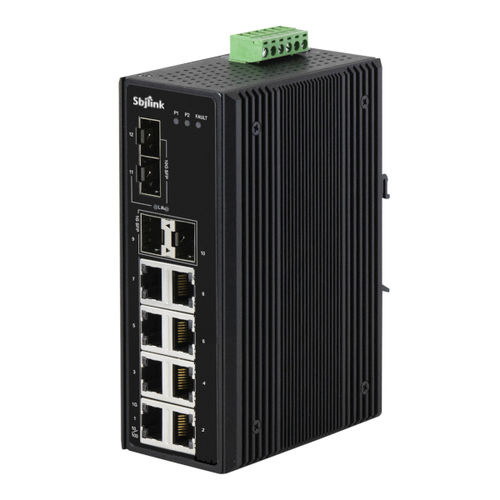 非管理型以太网交换机 - RPT-1012X-4F-X4  - Sbjlink/Subject Link Inc. - 12 端口式 / 千兆以太网 / DIN导轨