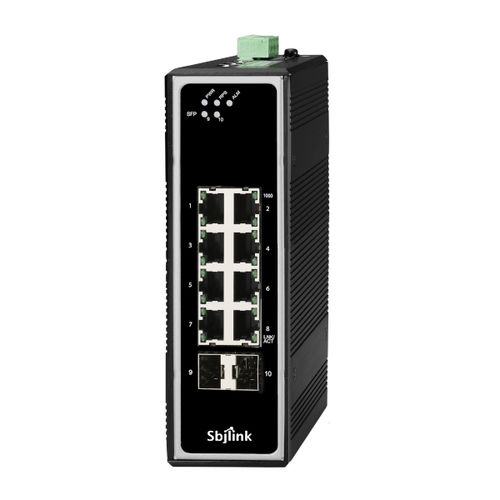 非管理型以太网交换机 - RPT-1010G-2F-I-T-X3 - Sbjlink/Subject Link Inc. - 10 端口式 / 千兆以太网 / DIN导轨