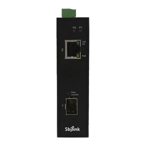 工业变换器 - HNT-1401GP-1F-X2 - Sbjlink/Subject Link Inc. - 媒体 / 千兆以太网转光纤 / DIN导轨