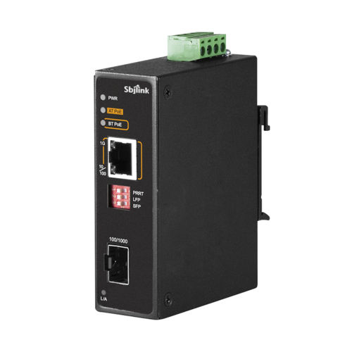 工业变换器 - HNT-1401GH-X4 - Sbjlink/Subject Link Inc. - 媒体 / 千兆以太网转光纤 / DIN导轨