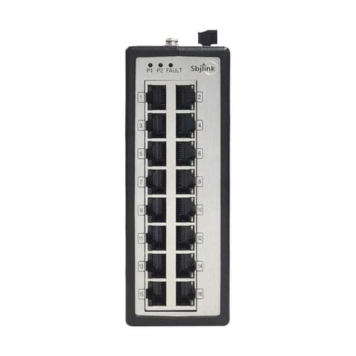 工业以太网交换机 - RPT-1016-T-X6M - Sbjlink/Subject Link Inc. - 非管理型 / 16 端口式 / DIN导轨