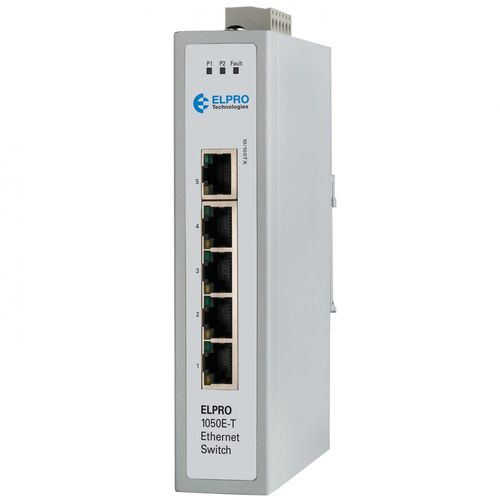 非管理型以太网交换机 - 1050E-T - ELPRO Technologies - 5端口 / 10/100BaseT(X) / DIN导轨
