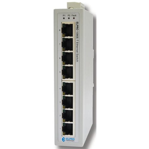 非管理型以太网交换机 - 1080E-T - ELPRO Technologies - 8端口 / 10/100BaseT(X) / DIN导轨