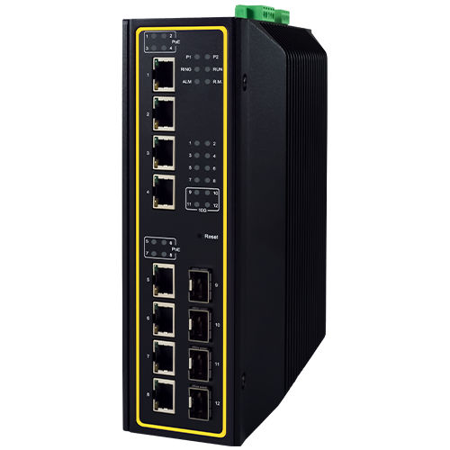 管理型以太网交换机 - EHG7612 Series - Atop Technologies - 12 端口式 / 千兆以太网 / 千兆