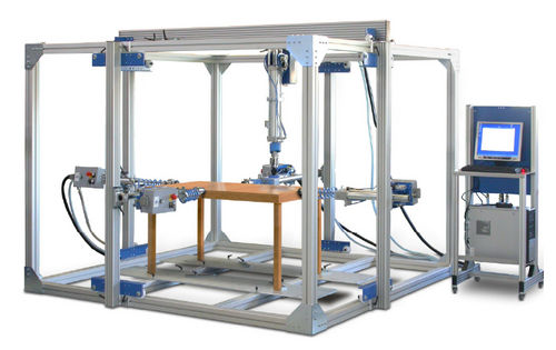 位移试验台 - Hegewald & Peschke Meß- und Prüftechnik GmbH - 用于桌子 / 气动 / 立式