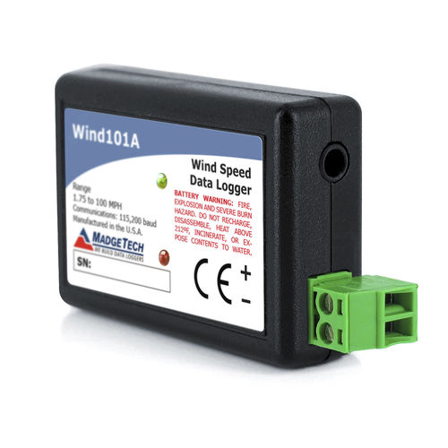 脉冲式数据采集器 - Wind101A - MadgeTech - PC接口 / 无显示 / 气象传感器用