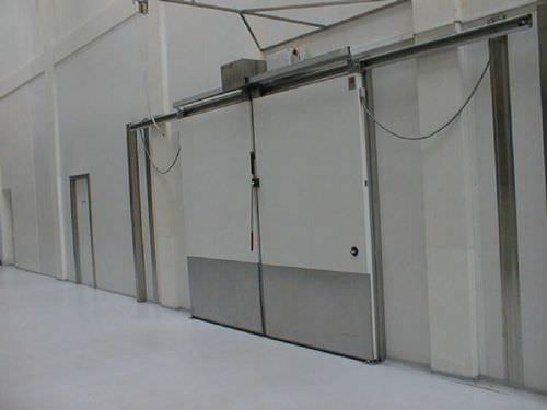 滑动式门 - AS1502F - DAN-doors - 金属 / 冷藏室 / 工业