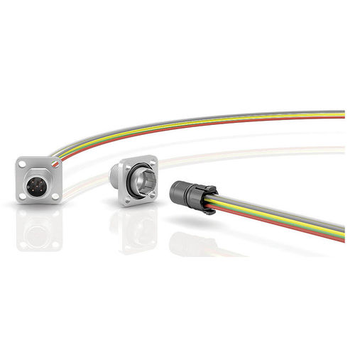 供电连接器 - 763 series - Franz Binder GmbH + Co. Elektrische Bauelemente KG - 方形 / 环形 / 公端