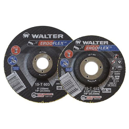 表面处理砂轮 - ERGOFLEX™  - WALTER - 扁平 / 不锈钢
