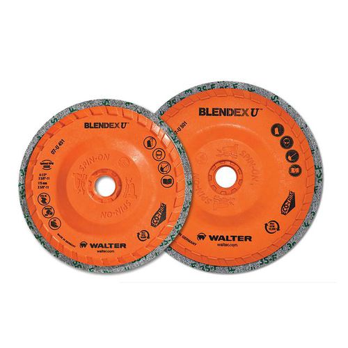 表面加工砂盘 - BLENDEX U™ - WALTER - 去毛刺 / 清洁 / 用于不锈钢