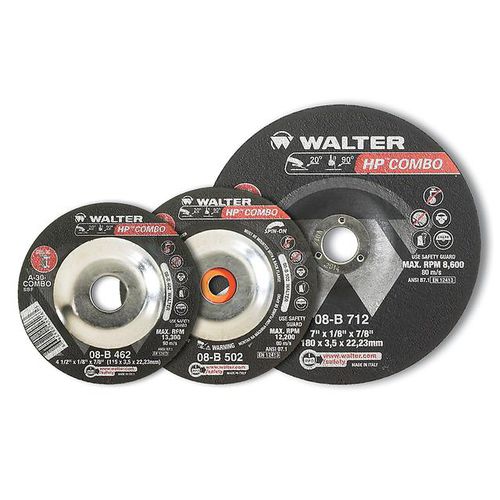 扁平砂轮 - HP series - WALTER - 铸铁 / 偏心轮毂式