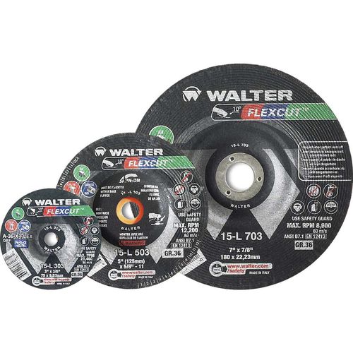 末道砂轮 - FLEXCUT - WALTER - 扁平 / 铝合金