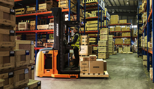 叉车订单拣选车 - bop15s-9 - daewoo industrial vehicles - 用于仓