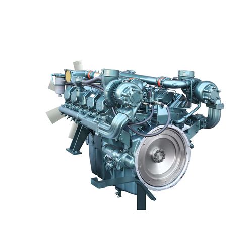 柴油发动机 - DP180LB - HD HYUNDAI INFRACORE - 10气缸 / 涡轮增压 / 用于发电机组