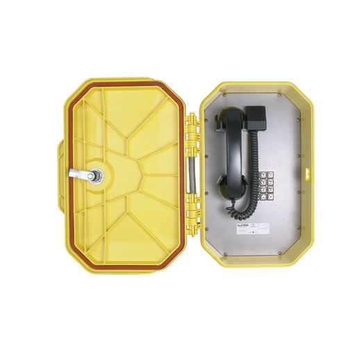 模拟工业电话机 - IP66 | WTT series - Guardian Telecom - IP66 / 带防护门 / 急救