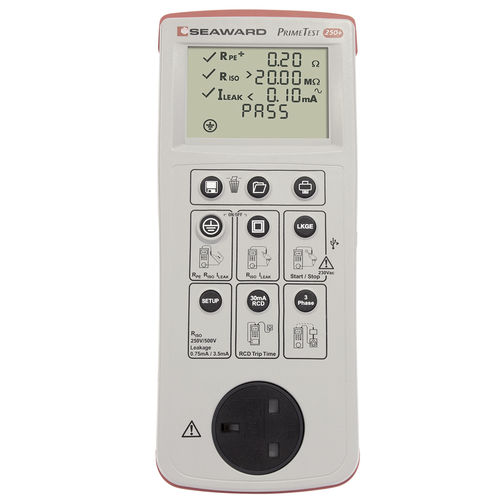 PAT测试仪 - PrimeTest 250+ - Seaward - 电力安全 / 连续性 / 手持式