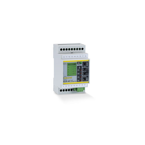 接地漏电保护继电器 - ELR-4C  - Contrel elettronica - DIN导轨 / RS485 / IEC
