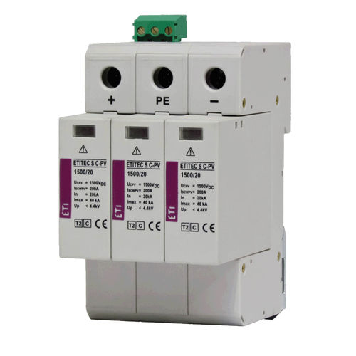 II型避雷器 - 002445301 - ETI - 用于光伏设备 / 模块化 / DIN导轨