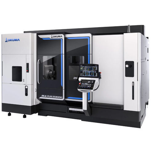数控车削铣削中心 - MULTUS U3000 - OKUMA EUROPE GMBH - 卧式 / 双转塔 / 双轴