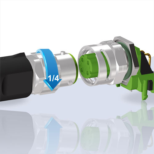 M12编码D连接器 - CONEC Elektronische Bauelemente GmbH - 数据 / 注模 / 圆形