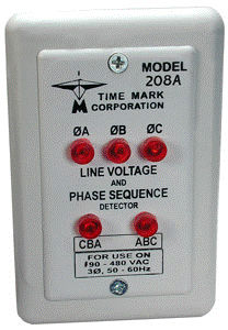 相位探测器 - max. 480 V, 50 - 400 Hz | 208 series - Time Mark - 电压