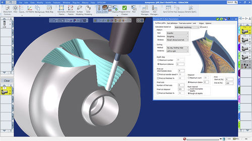 接口软件 - 5-Axis MultiBlade - GibbsCAM - 编程 / 模拟 / 控制