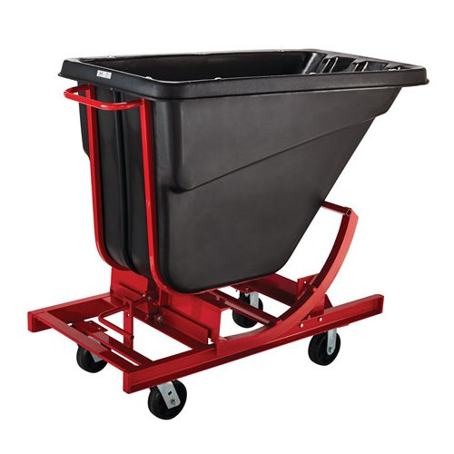 散料自动倾卸斗 - FG105443BLA - Rubbermaid - 带轮 / 开放式